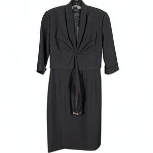 BLACK HALO black sheath dress, elegant and sophisticated, size small, NWT